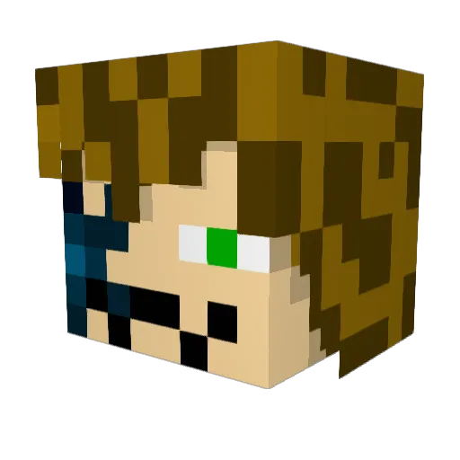 Mijo__ Minecraft avatar head, 3D render