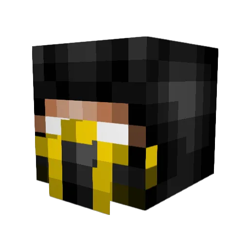 Mijsty Minecraft avatar head, 3D render