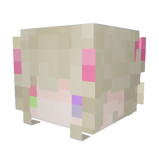 Miju45 Minecraft avatar head, 3D render
