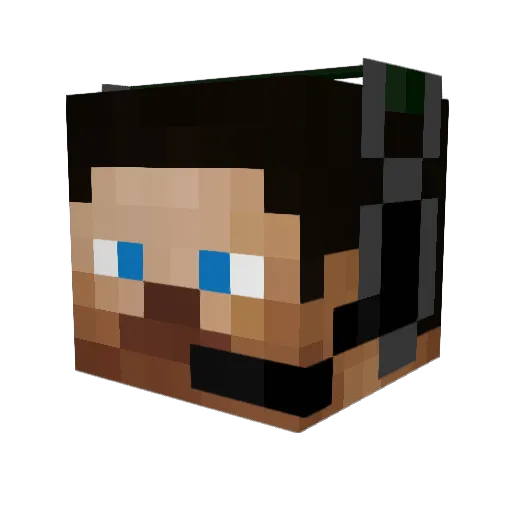 Mik0904 Minecraft avatar head, 3D render