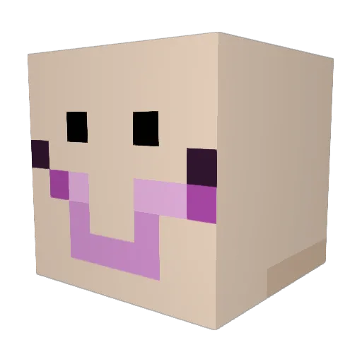 Mik0l123 Minecraft avatar head, 3D render