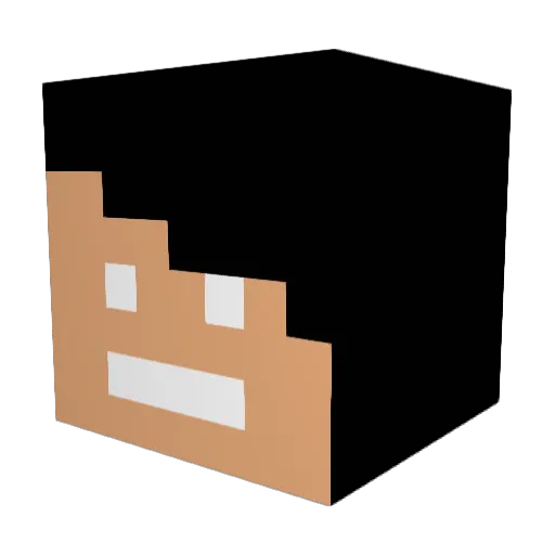 MikDie5 Minecraft avatar head, 3D render