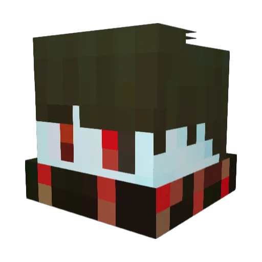 MikFrizZ Minecraft avatar head, 3D render