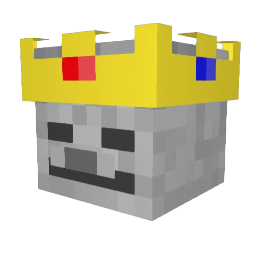 MikMik_28 Minecraft avatar head, 3D render