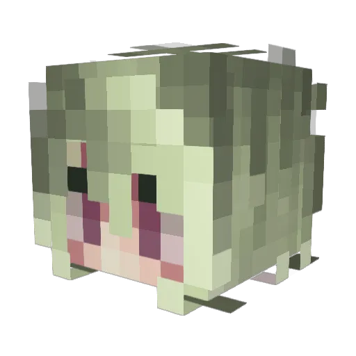 MikTheButtler Minecraft avatar head, 3D render