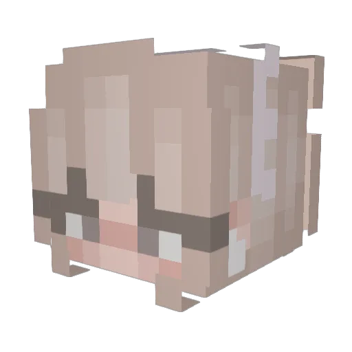 Mika25252525 Minecraft avatar head, 3D render