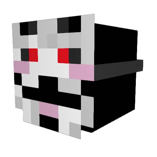 MikaB2809 Minecraft avatar head, 3D render