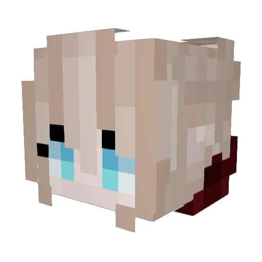 MikaKaty04 Minecraft avatar head, 3D render
