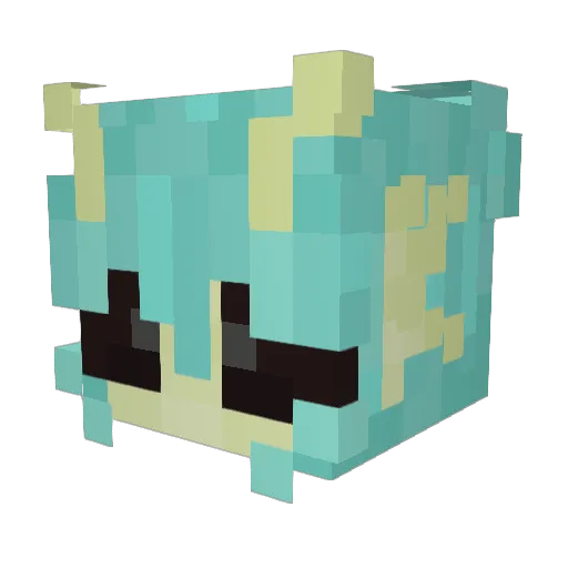 MikaKur0mi Minecraft avatar head, 3D render