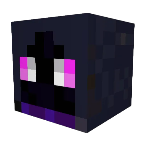 MikaLetsPlay_ Minecraft avatar head, 3D render