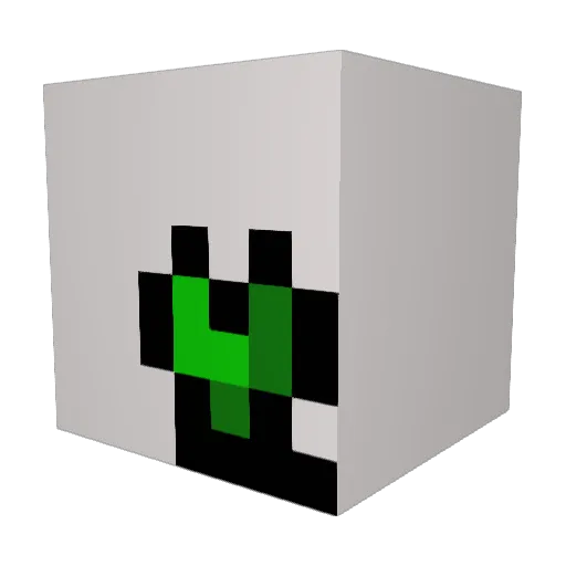 MikaM24 Minecraft avatar head, 3D render