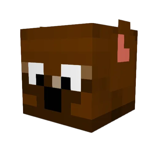 MikaMC1 Minecraft avatar head, 3D render