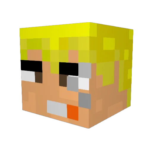 Mika_763 Minecraft avatar head, 3D render