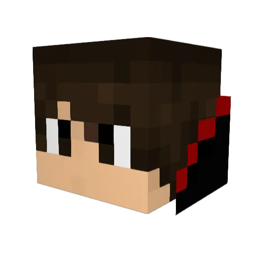 Mika_Esteed Minecraft avatar head, 3D render