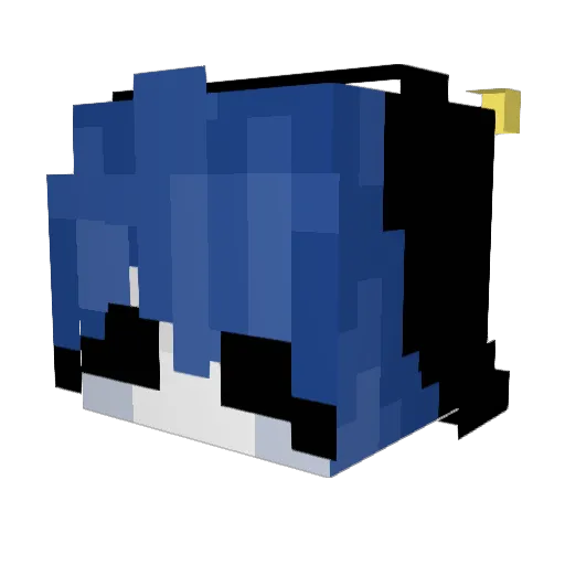 Mika_Kat Minecraft avatar head, 3D render