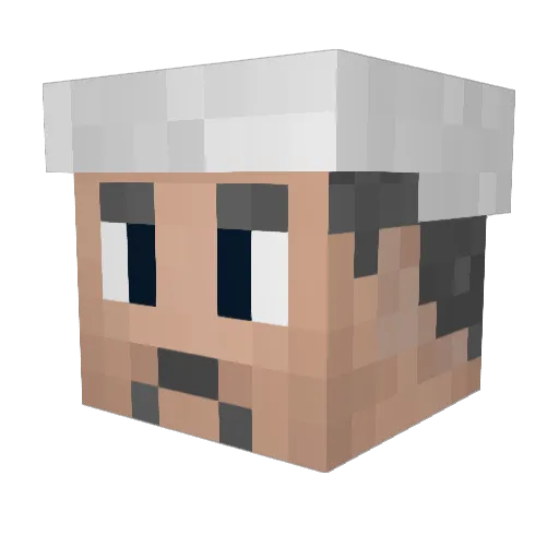 Mika_Kindt Minecraft avatar head, 3D render