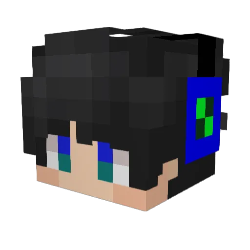 Mika_Noel Minecraft avatar head, 3D render