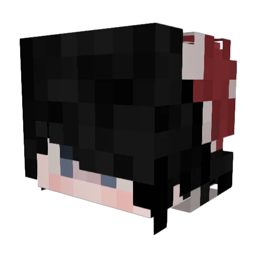 Mika_Oni Minecraft avatar head, 3D render