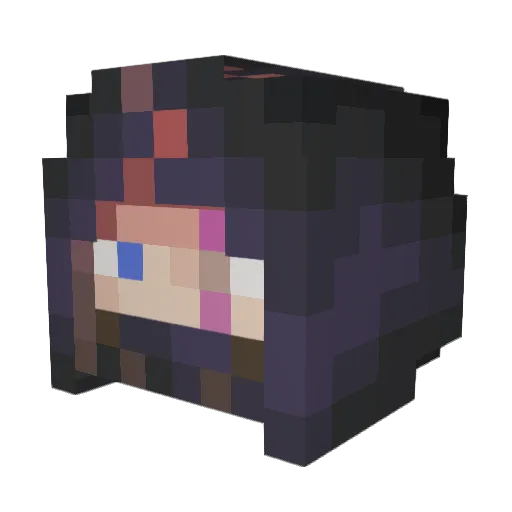 Mika_idk Minecraft avatar head, 3D render