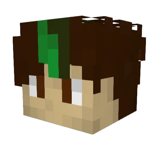 Mikachu4942 Minecraft avatar head, 3D render