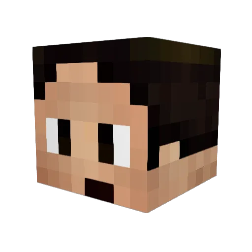 Mikachu7 Minecraft avatar head, 3D render