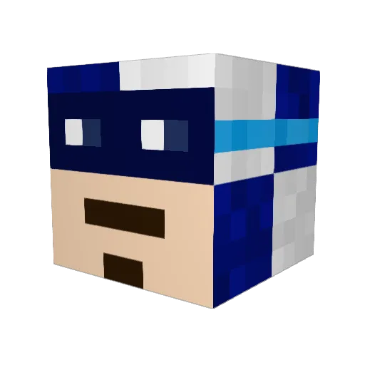 Mikaczu2137 Minecraft avatar head, 3D render