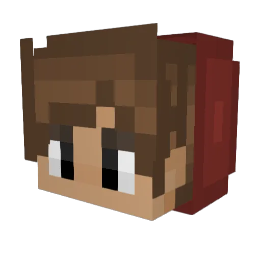 MikadoYuga Minecraft avatar head, 3D render