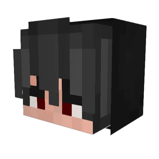 Mikadoku Minecraft avatar head, 3D render