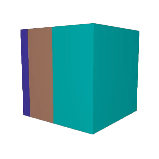 Mikadolin Minecraft avatar head, 3D render