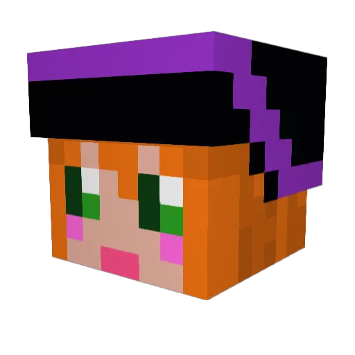 Mikadooooon Minecraft avatar head, 3D render