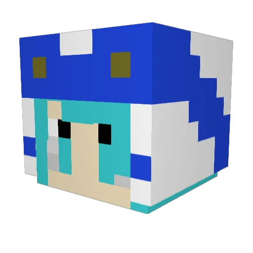 Mikael39 Minecraft avatar head, 3D render