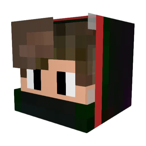 MikaelBele Minecraft avatar head, 3D render