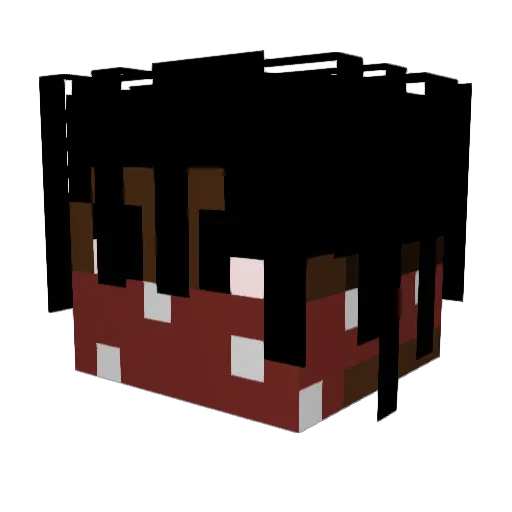 MikaelHelguson Minecraft avatar head, 3D render