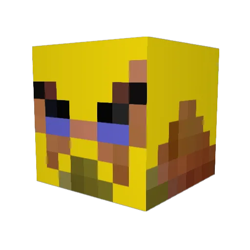MikaelO Minecraft avatar head, 3D render