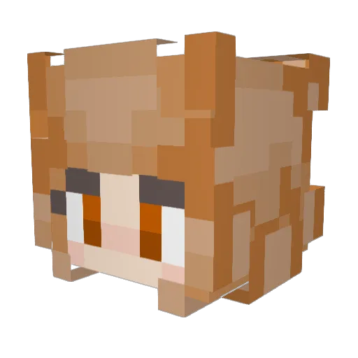 Mikaela_Evans Minecraft avatar head, 3D render