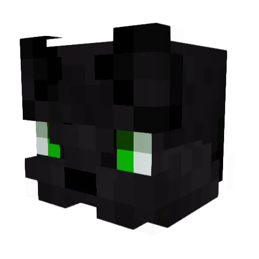 Mikahatan Minecraft avatar head, 3D render