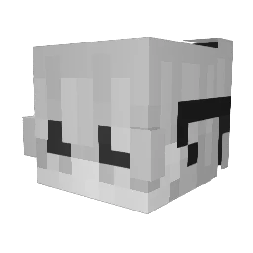 Mikail1f Minecraft avatar head, 3D render
