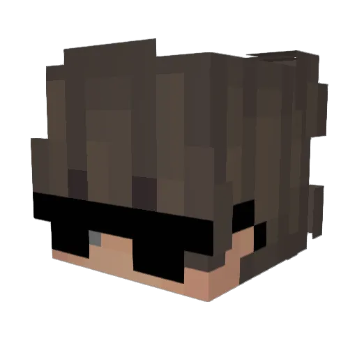 MikailAtes_ Minecraft avatar head, 3D render