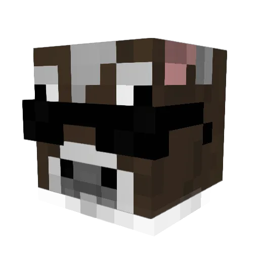 Mikala69 Minecraft avatar head, 3D render