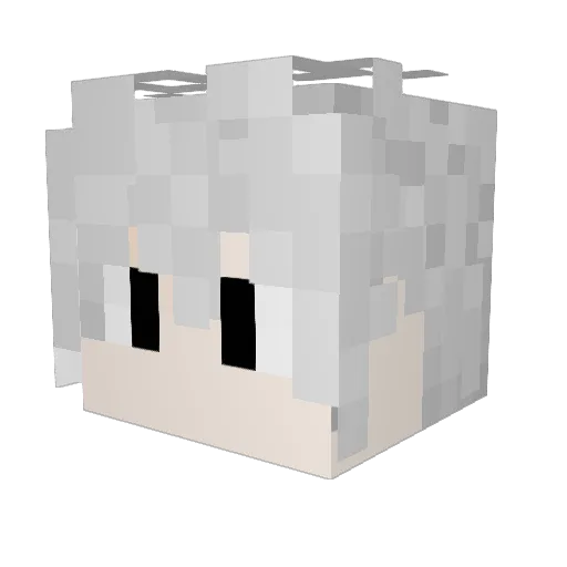 Mikaniii Minecraft avatar head, 3D render