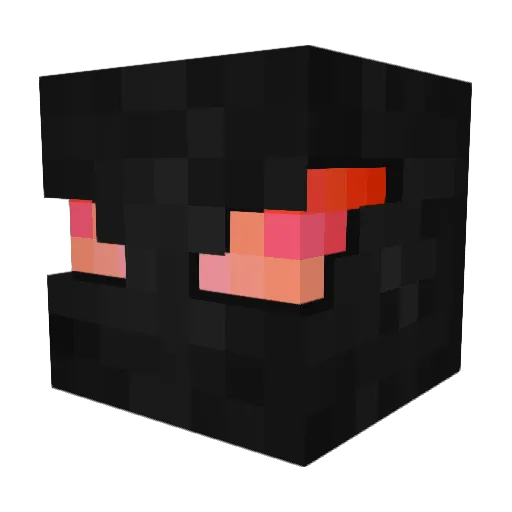 Mikanix Minecraft avatar head, 3D render