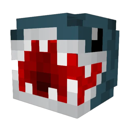 Mikankan Minecraft avatar head, 3D render