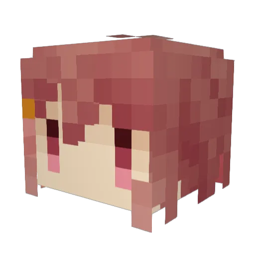 MikansBox Minecraft avatar head, 3D render