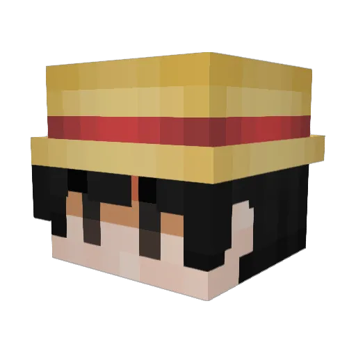Mikarus44 Minecraft avatar head, 3D render