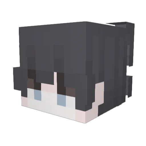 MikasaLou157 Minecraft avatar head, 3D render