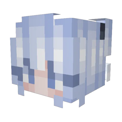 Mikayla711 Minecraft avatar head, 3D render