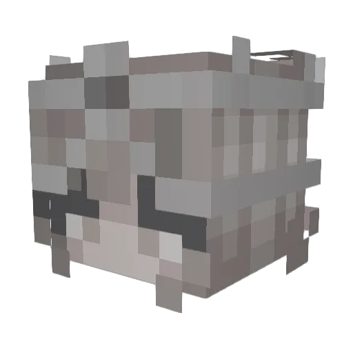 Mikayo1 Minecraft avatar head, 3D render