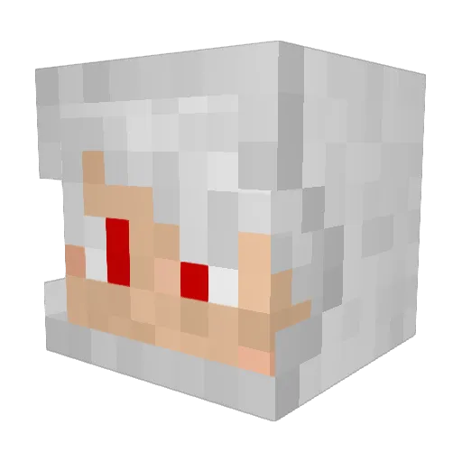 Mikazuki_256 Minecraft avatar head, 3D render