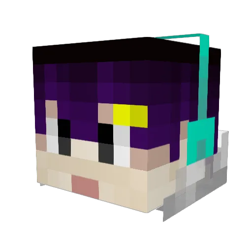 Mikazukimo_99 Minecraft avatar head, 3D render