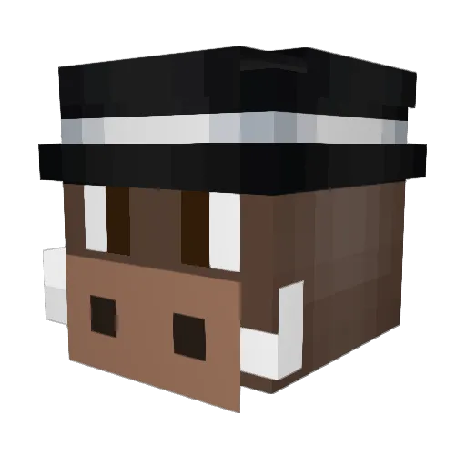 MikcaOG Minecraft avatar head, 3D render